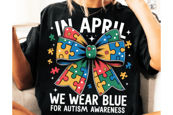 Download Patchwork in April We Wear Blue PNG, Aut - Blue png Collection