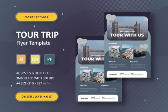 Download Tour Trip - Flyer Template - Tour Collection