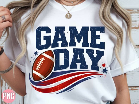 Download Game Day Football Red White Blue PNG - Blue png Collection
