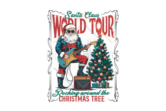 Download Vintage Santa Claus World Tour Png - Tour Collection