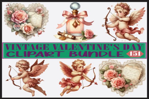 Download Retro Romantic Love Illustrations - Illustrations Collection